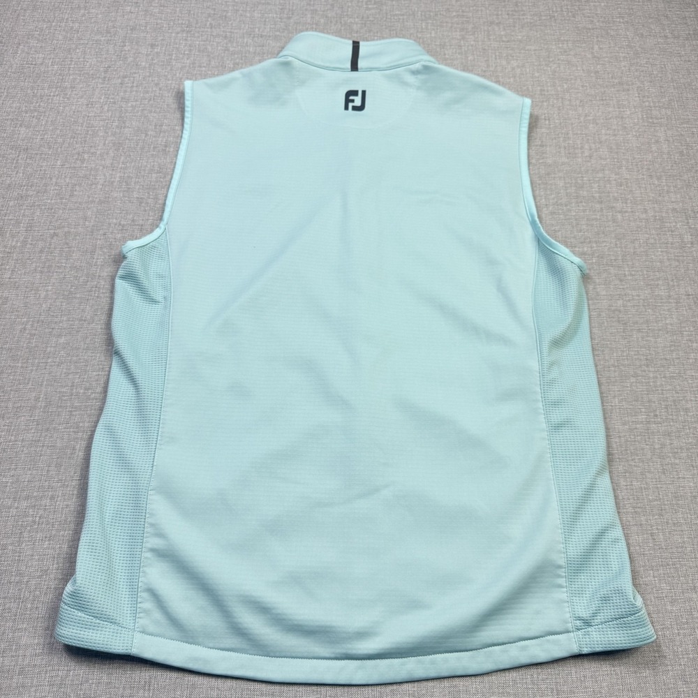 FootJoy Mediterra Golf Club ThermoSeries Fleece Back Vest Men's Medium Seaglass - Picture 11 of 11